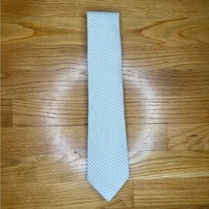 Charles Tyrwhitt White and Blue Micro-dot Silk Tie